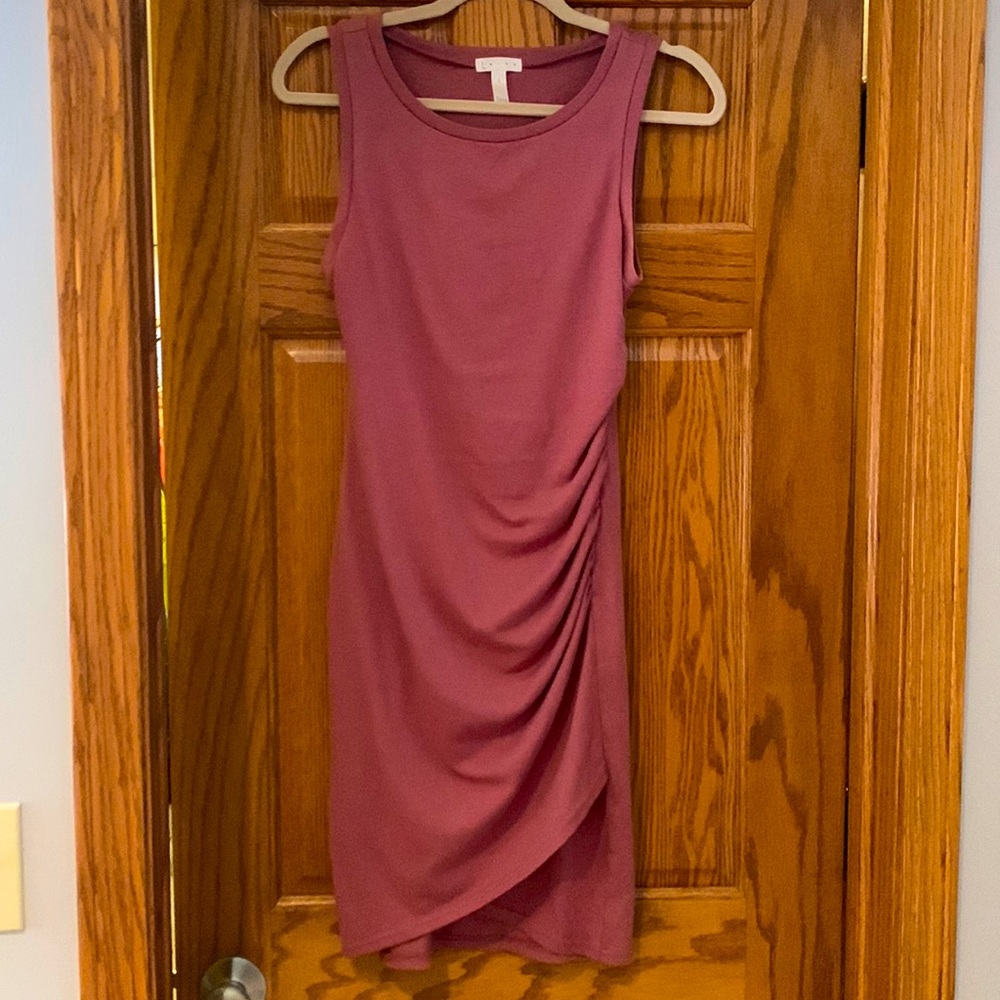 LEITH MAUVE FITTED TANK DRESS-SZ S